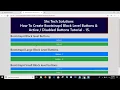Bootstrap4 Tutorial For Beginners - 15 Bootstrap4 Block level Active Disabled Buttons Tutorial