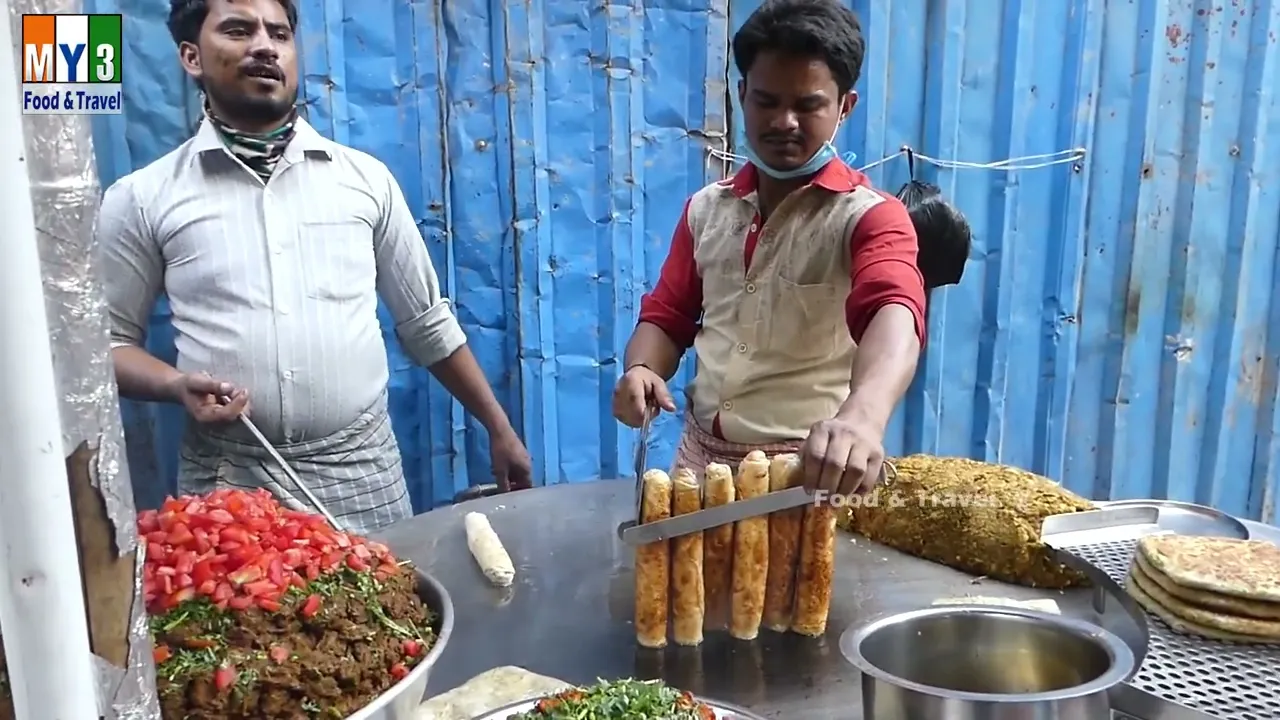 Ramzan Special   A1 Mutton and Chicken Center   Mutton Tikka   Chicken Roll   Mumbai Street Food  