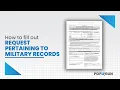 How to Fill Out SF-180 or Request Pertaining to Military Records PDFRun