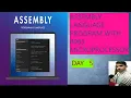 How to print a string on screen in assembly language program emu8086 software par day 5