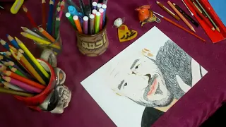 رسم احمد مكي من اغنية اغلي من الياقوت 