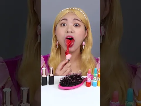 Edible Chocolate Makeup Mukbang 먹는 화장품 먹방