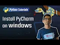 6 Install PyCharm on Windows Python 3 Programming Tutorials