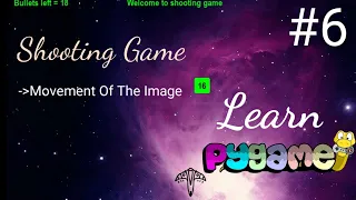 Python game development using Pygame - Movement of the image by handing keyboard events