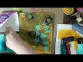 Download Lagu Gel Printing, layers using paint, ink, stencils, stamps and handmade foam stamps