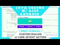 Java Coding W Aide - Custom Dialog w Link Intent Action