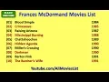 Frances McDormand Movies List