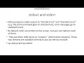 Standard Input output error stream