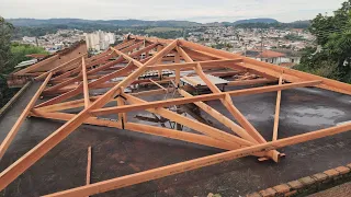 CARPINTARIA CORTE E POSICIONAMENTO DA TERÇA!!!