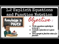 1 2 Explicit Equations and Function Notation