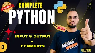 Python Tutorial in Hindi - Basic Input Output