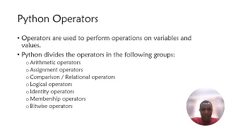 Lecture 3 Data Types and Operators in Python