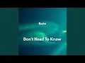 Download Lagu Don't Need To Know