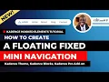 How to Create a Floating Fixed Mini Navigation on Your Website - Kadence Hooked Elements Tutorial