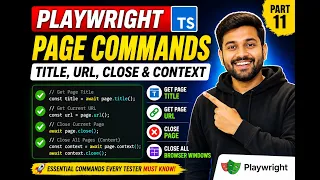 29 Playwright Commands title url close Browser Context Playwright TypeScript 2026