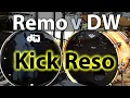 Remo Ambassador Ebony vs DW Drums Vented Hear the Difference