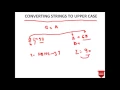 LOWER CASE TO UPPER CASE - STRING CONVERSION IN C-61