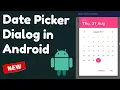 How to Create DatePickerDialog in Android App Android Studio Tutorials