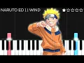 Download Lagu Naruto Ending Theme - Wind - Akeboshi | EASY Piano Tutorial