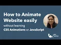 Animate Website on Scroll easily without learning CSS Animations or JavaScript
