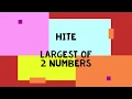 Largest of 2 Numbers Qbasic Code