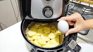 DESSE JEITO VOCÊ NUNCA VIU! OVO com BATATAS na AirFryer 😋