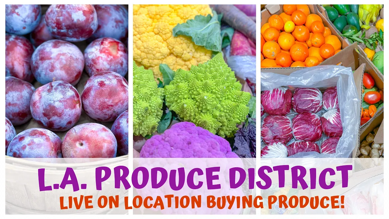 L.A. PRODUCE DISTRICT LIVE ON LOCATION BUYING FRESH PRODUCE