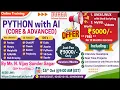 PYTHON with AI CORE ADVANCED Online Training DURGASOFT