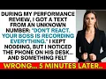 Download Lagu During My Performance Review, I Got a Text from An Unknown Number: Don't React. Your Boss Is...