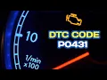 check engine light blinking trouble code P0431