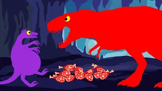 Hungry Dinosaurs | Diplodocus vs Zilla - Godzilla & Dinosaurs Cartoons - Dinosaurs of North America