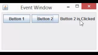 Button Clicking Event In Java