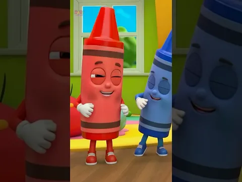 Five Little Crayons #shorts #babytoottoot #nurseryrhymes #kidssongs #trendingshorts #crayons