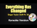 Lagu Everything Has Changed - Taylor Swift Feat Ed Sheeran (Karaoke Version)