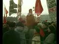 Communism Demonstration Archival Russia 1993 FOOTAGE@TVDATA.TV