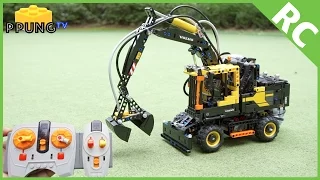 LEGO Technic 42053 - RC motorized Volvo EW 160E review by 뿡대디