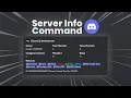 Server Info Command Discord js v14