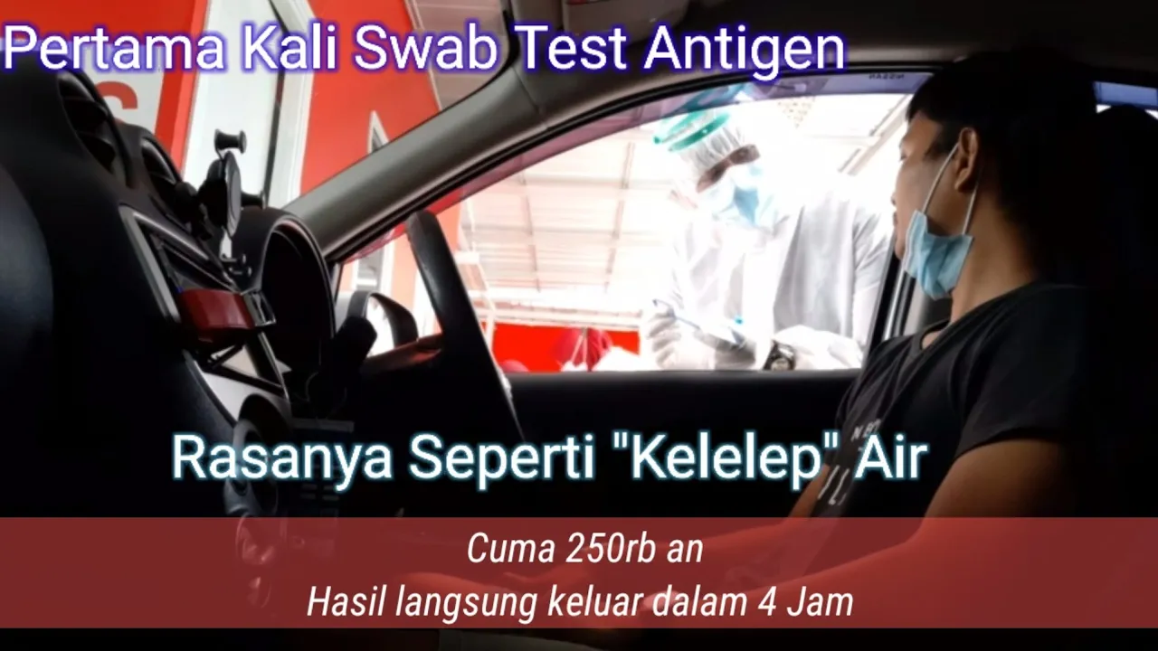 Hari ini kita mau SWAB PCR TEST DRIVE THRU! supaya kita bisa berangkat keluar negeri, syaratnya kita. 