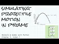 Projectile motion with pygame Objects Games with Python Chapter 9 7