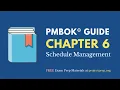 PMBOK Guide 6th Edition - Chapter 6