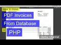 How to Make PDF Invoices From Database in PHP PHP FPDF Tutorial