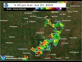 Central Indiana Radar Loop from June 25 2023 Severe Thunderstorms