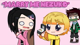Marry me Nezuko Marry me Rebecca meme Gacha Club Kimetsu no Yaiba Role swap AU iCherry