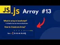 What is Array in JavaScript in Urdu Hindi lecture 13
