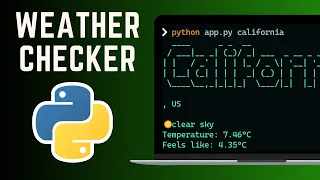 Build Weather Checker CLI App - Python programming OpenWeatherMap API
