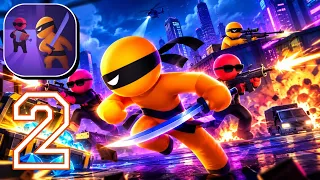 Stealth Master - Gameplay Walkthrough Part 2 - NINJA ASSASSIN STEALTH & CONTRACTS (iOS, Android)