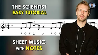 Download The Scientist | Sheet Music with Easy Notes for Recorder, Violin + Backing Track | Coldplay MP3