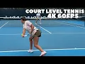 Highest Ranked Womens One-Handed Backhand Diane Parry Court Level Practice 2024 4K 60FPS