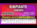 Download Lagu Serenata, Rimpianto KARAOKE Toselli high voice