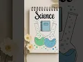 Easy Aesthetic Science Notebook Cover Front Page DIY
